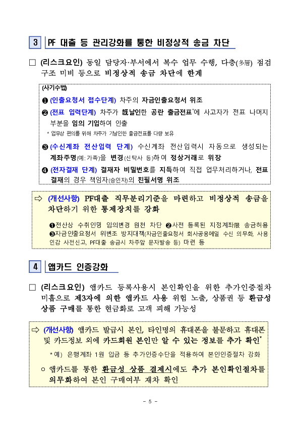 금감원, 여전업권과 함께 여전사 내부통제 개선방안 마련 이미지 5