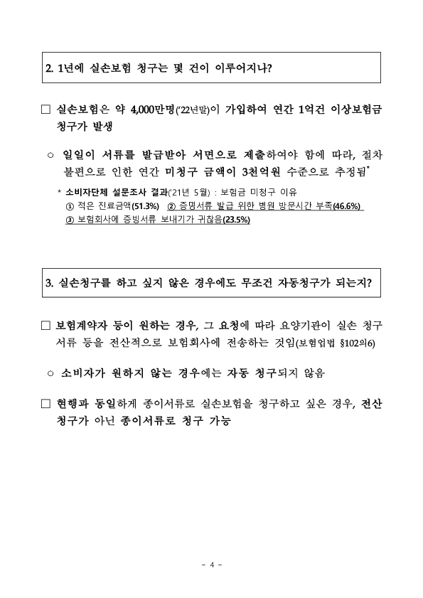 실손보험 청구 전산화 TF회의 개최 이미지 4