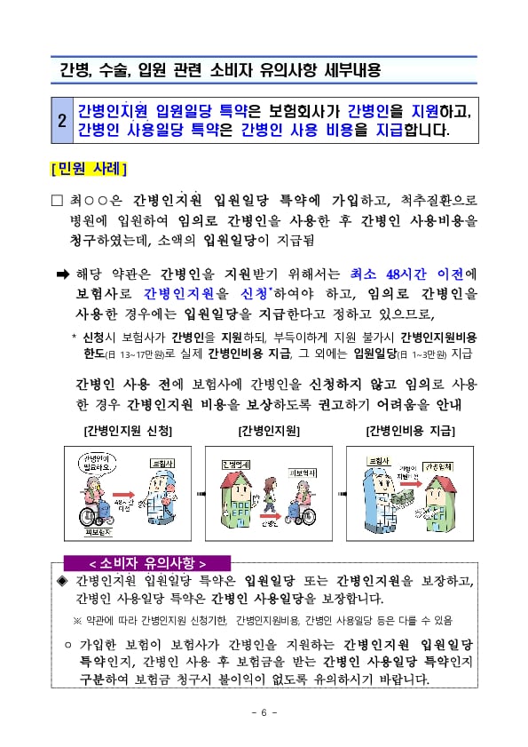 주요 민원사례로 알아보는 소비자 유의사항(질병, 상해보험 등 제3보험 관련 유의사항) 이미지 6