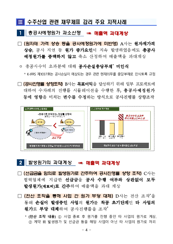 건설 등 수주산업의 결산 외부감사시 유의사항 안내 이미지 4