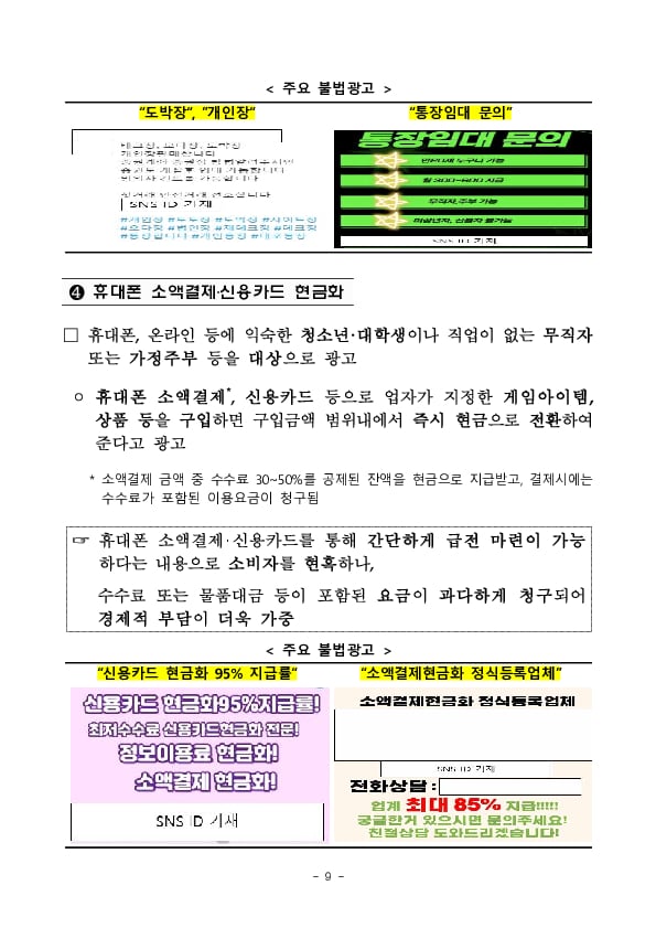 민생침해 불법금융광고를 신속하고 정확하게 차단하기 위해 AI 기반 불법금융광고 감시시스템을 본격 가동하고 금감원, 방심위 연계 시스템을 개통합니다. 이미지 9