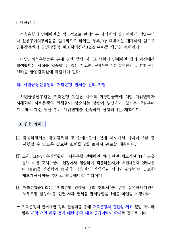 취약차주 상생을 위한 저축은행 연체채권 관리 개선방안 마련 이미지 5