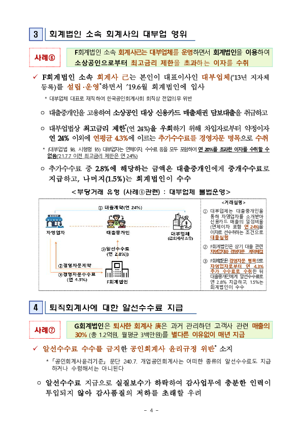 중소형 회계법인에서 가공급여 지급 등 다수의 자금유용 사례 발견 이미지 4