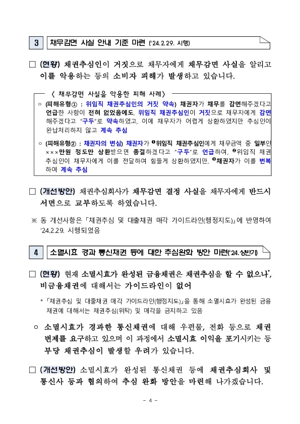 금융소비자 권익이 보호될 수 있도록 건전한 채권추심 환경을 만들어 나가겠습니다 이미지 4