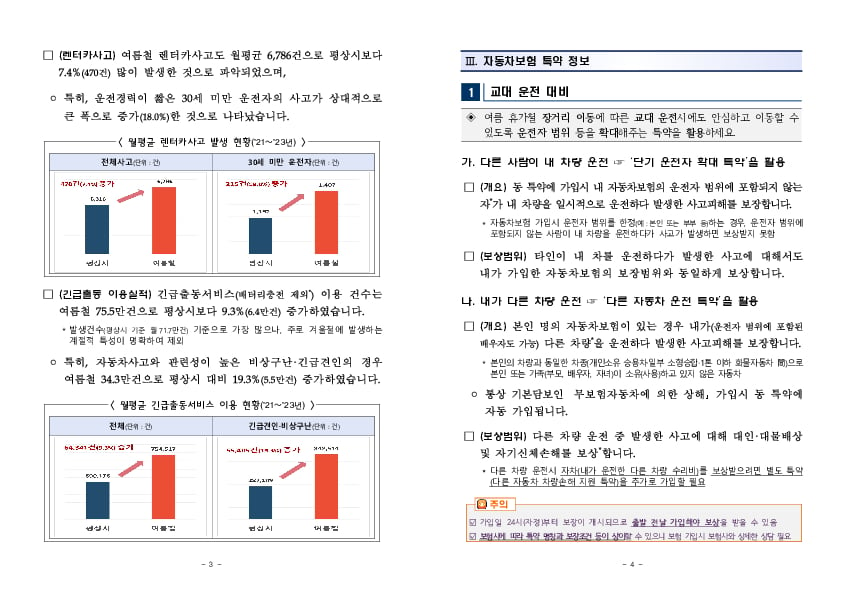 여름철 알아두면 유용한 자동차보험 정보를 안내합니다 이미지 2