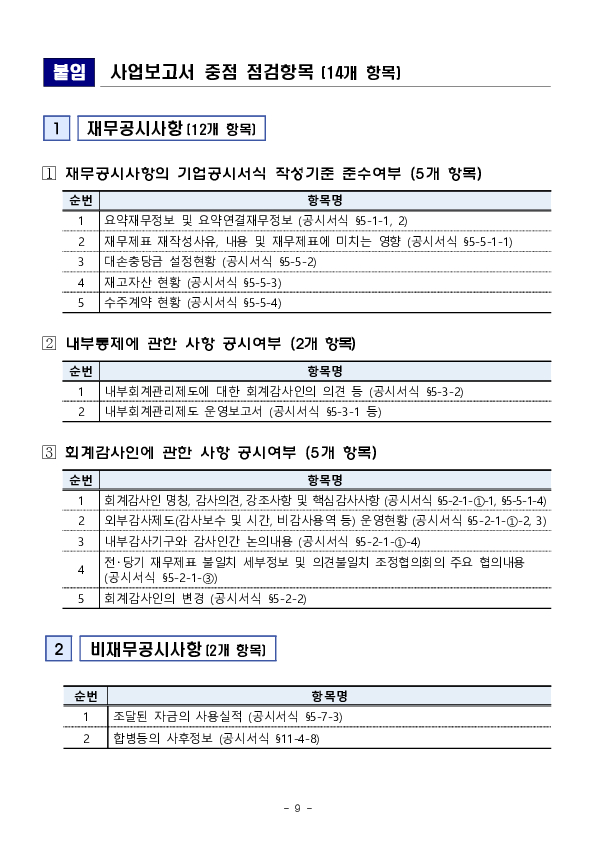 2023년 사업보고서 점검 결과 안내를 위한 공시설명회 개최 이미지 9