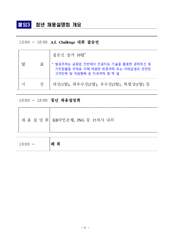 금융감독원, 이화여대와 공동으로 「Toward the era of Green Transition」 국제 컨퍼런스,청년 채용설명회 개최 예정 이미지 5