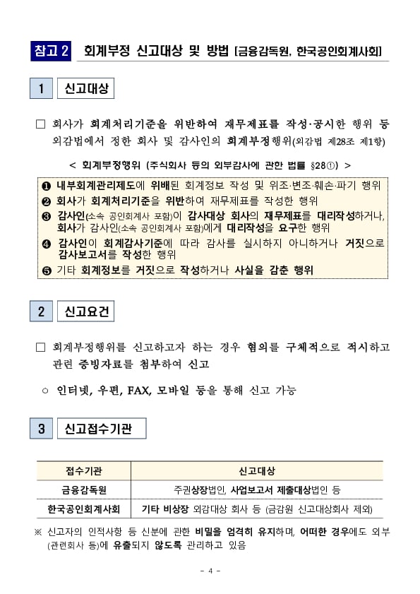 2024년 회계부정 신고 포상금으로 4억 700만원을 지급하였습니다 이미지 4