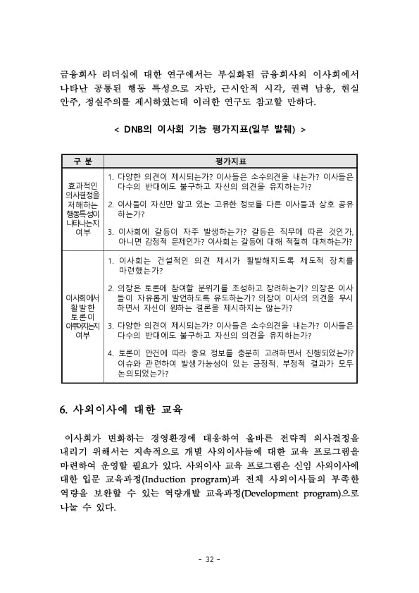 금융지주회사 이사회 Handbook 이미지 34