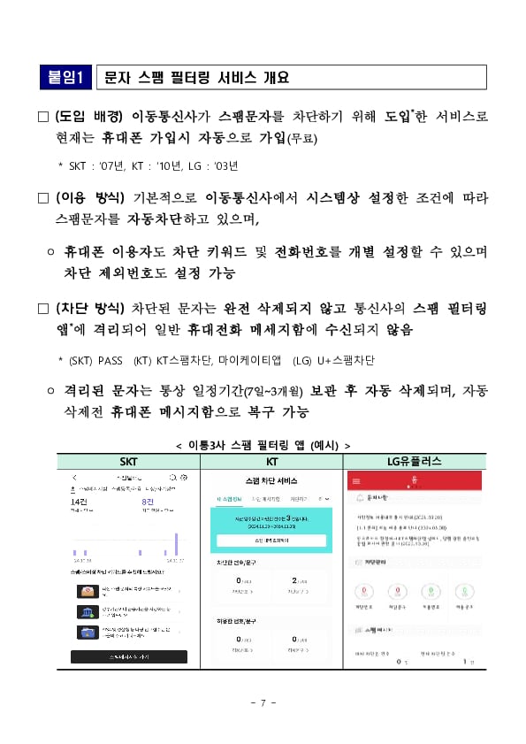 투자 스팸문자로 인한 사기 피해, 3중으로 보호하겠습니다 이미지 7