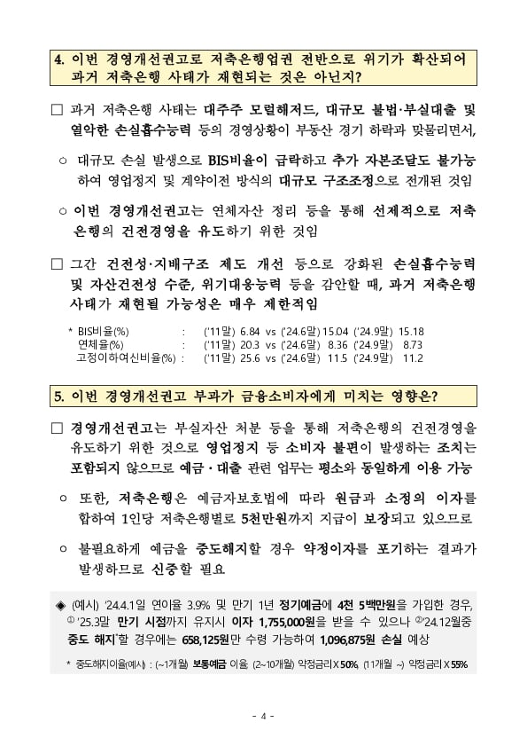 안국,라온저축은행에 대한 경영개선권고 이미지 4