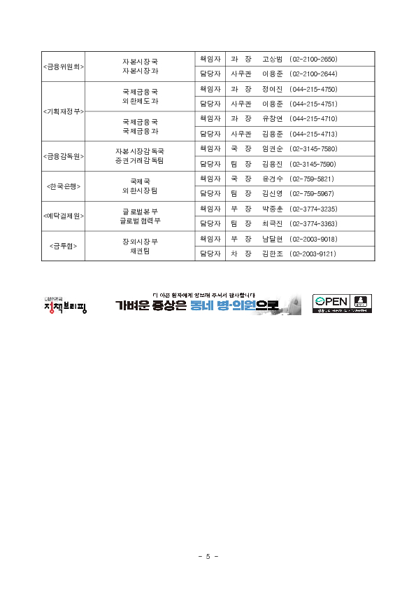 세계국채지수(WGBI) 투자 촉진을 위한 후속조치 추진 이미지 5