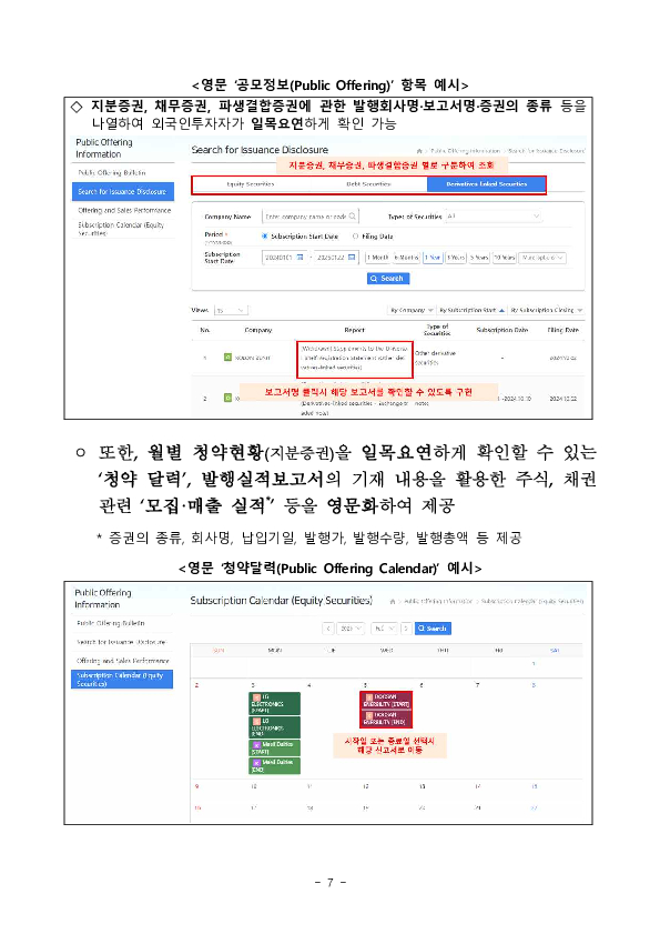 외국인투자자의 자본시장 접근성 제고를 위해 영문 DART의 컨텐츠를 확대하고 개방형 데이터 플랫폼을 새롭게 제공합니다. 이미지 7