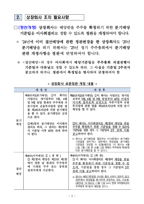 올해부터 분기배당도 배당액이 얼마인지 알고 투자할 수 있습니다. 이미지 3