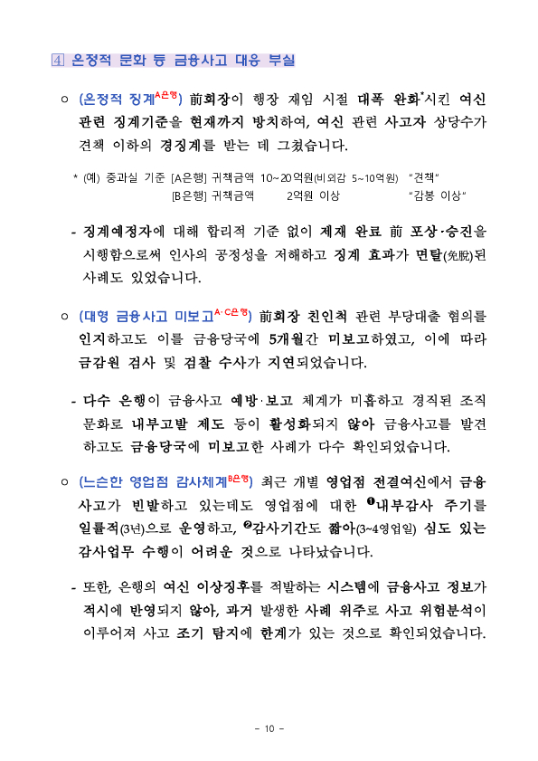 '24년 지주,은행 등 주요 검사결과 기자설명회 개최 이미지 10