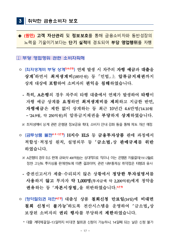 '24년 지주,은행 등 주요 검사결과 기자설명회 개최 이미지 17