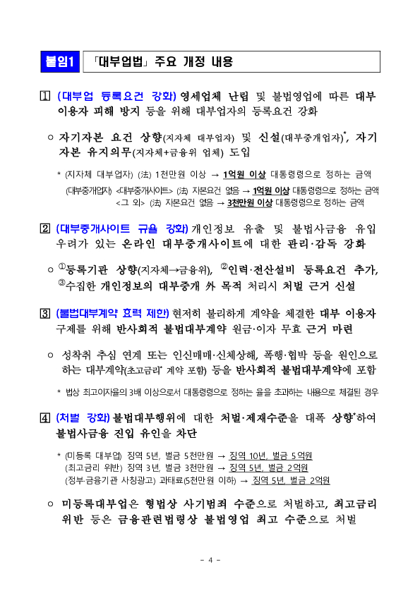 금융감독원은 취약차주 권익 보호 강화를 위해 대부업권,채권추심업권 대상 「업무 설명회」를 개최합니다 이미지 4