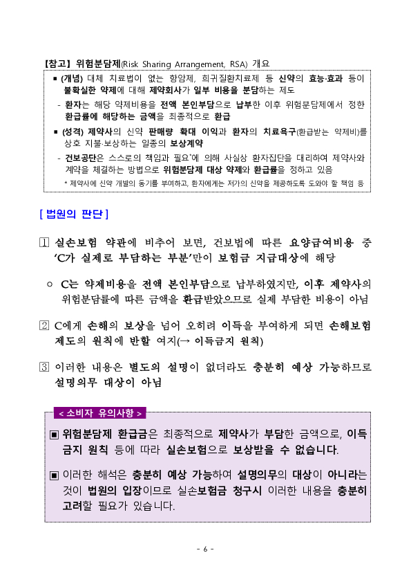 최근 판례로 알아보는 실손보험 등 관련 소비자 유의사항 이미지 6