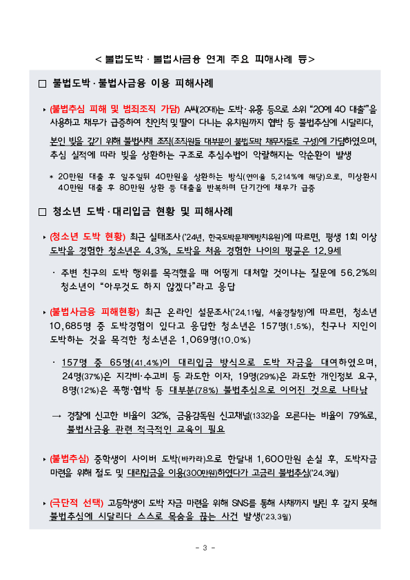 불법도박,불법사금융, 피해예방,구제 및 치유를 위해 금융감독원과 한국도박문제예방치유원이 적극 협력하겠습니다 이미지 3