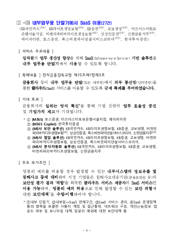 소상공인 사업 기반 투자계약증권 유통플랫폼 등 혁신금융서비스 28건 신규 지정 의결 이미지 4