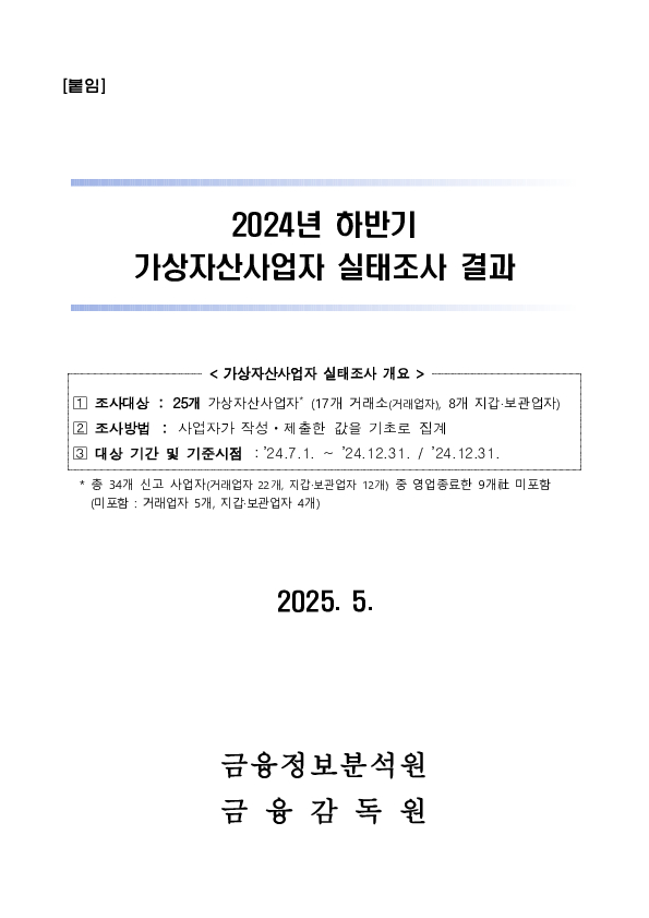 '24년 하반기 가상자산사업자 실태조사 결과 이미지 4
