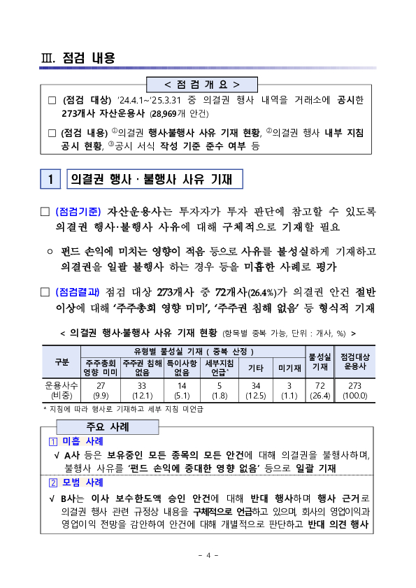'24년 자산운용사 의결권 행사 현황 점검 결과 이미지 4
