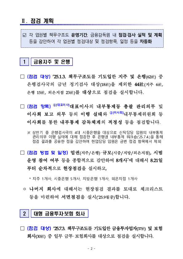 책무구조도 운영 실태 점검 계획 PC 본문 이미지 2