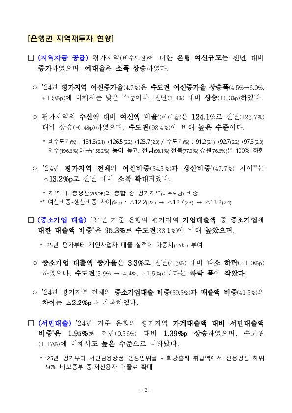 2025년도 금융회사 지역재투자 평가결과 발표 이미지 3
