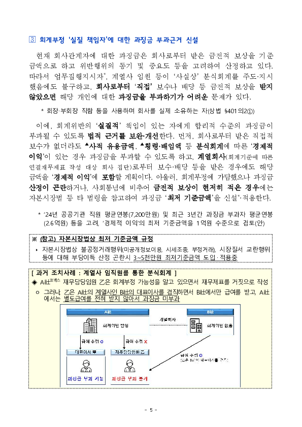 재무제표 허위공시 등 회계부정을 엄정 제재하겠습니다. 이미지 5