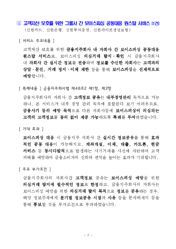 비금융정보 기반 포용금융 신용평가 서비스 등 혁신금융서비스 57건 신규 지정 의결 이미지 7