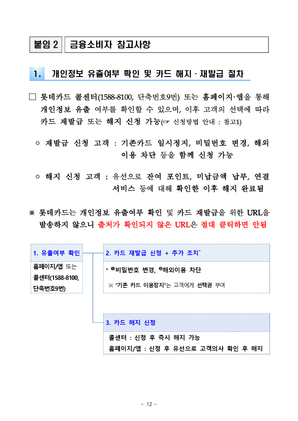 롯데카드 정보유출 관련 긴급 대책회의 개최 이미지 12