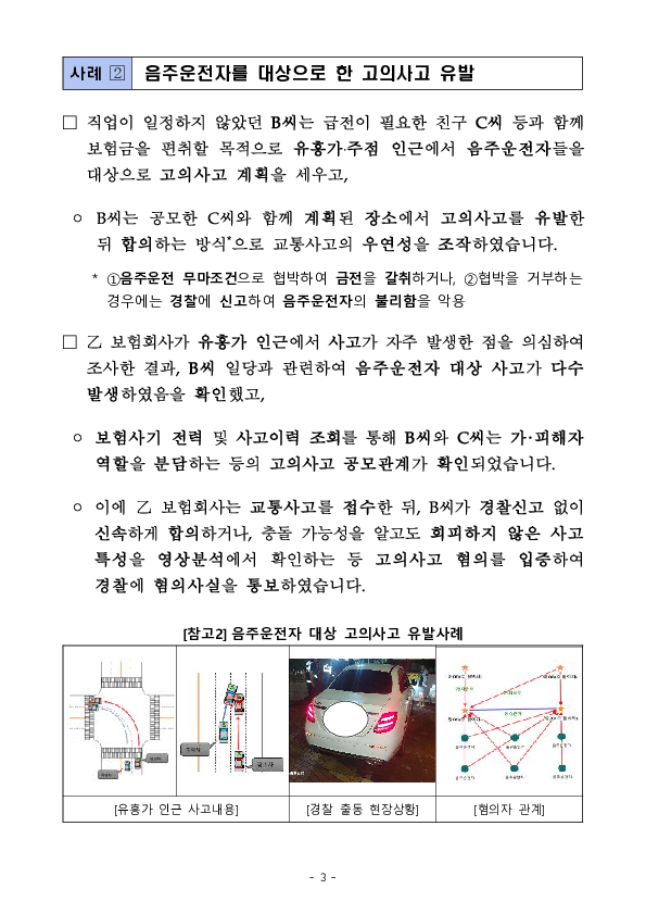 음주운전 은폐, 입원 중 택시영업, 허위진술 등은 명백한 자동차 보험사기로 단호히 거절하셔야 합니다! 이미지 3