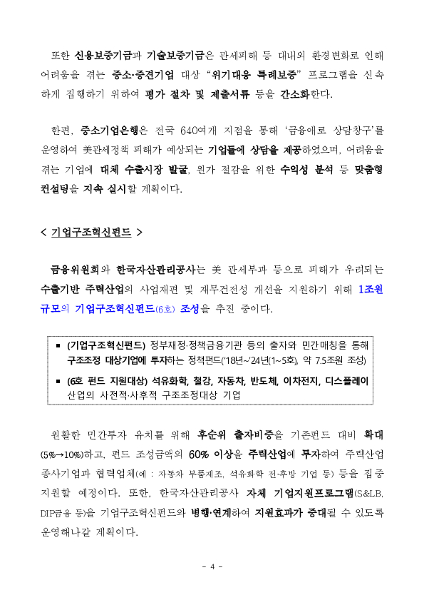 미국 관세부과의 파고 금융권이 함께 넘겠습니다 이미지 4