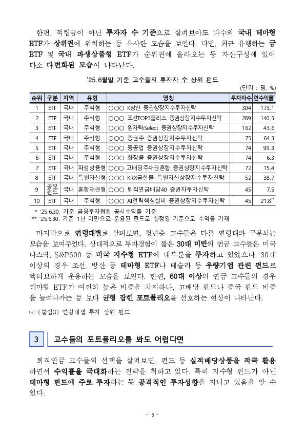우리나라 퇴직연금 투자 백서 Ⅱ - 연금 고수의 투자 포트폴리오 살펴보기 - 이미지 5