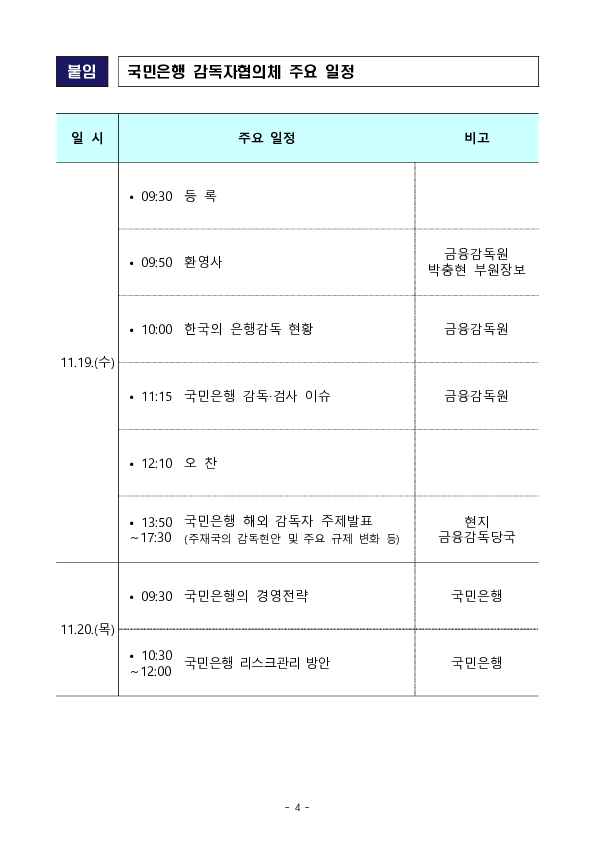 금융감독원, 해외 금융감독당국과 감독자협의체 개최 이미지 4