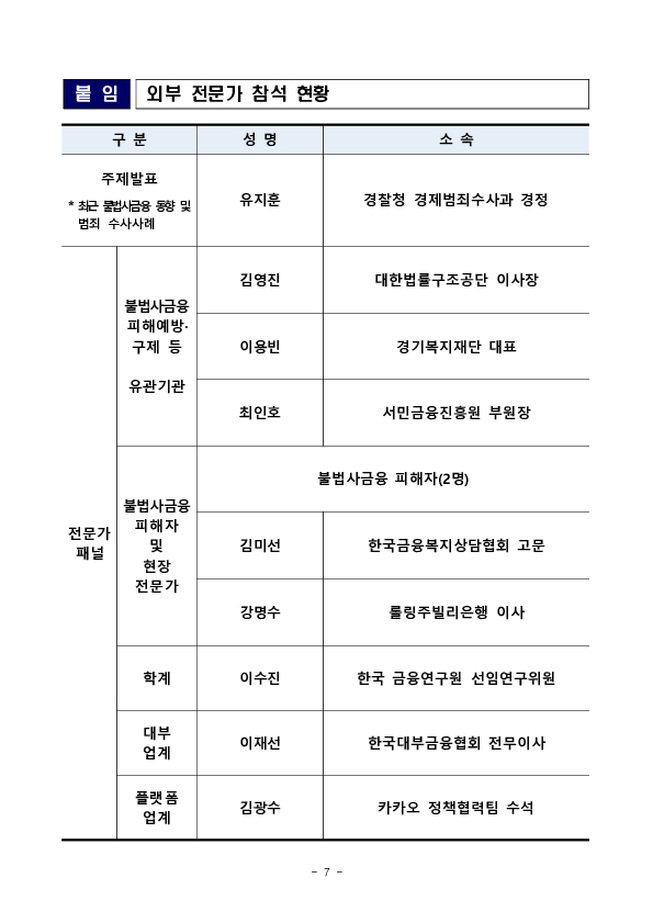 금융소비자보호 중심의 금융감독 전환을 위한 금융소비자보호 토론회 개최(3차) 이미지 7