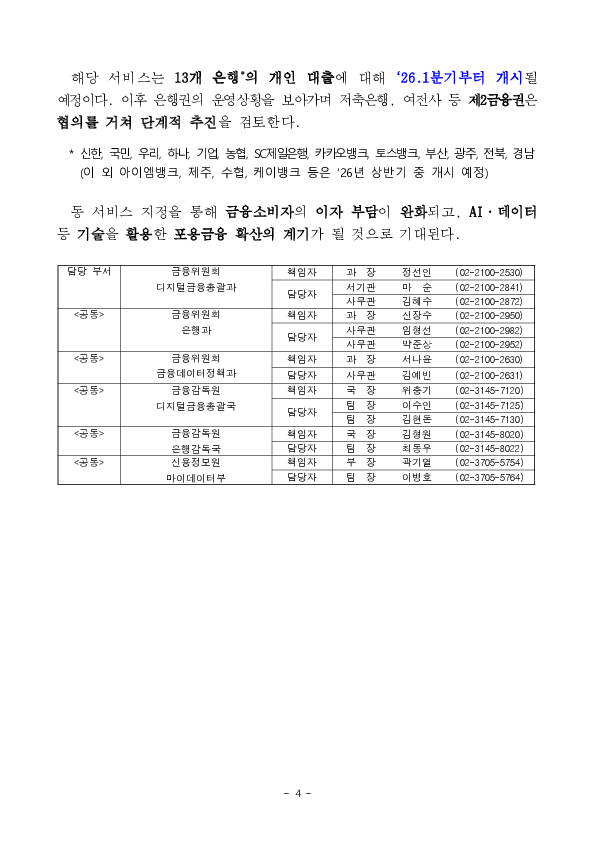 혁신금융서비스 지정으로 서민,취약계층의 금융 접근성이 제고되고, 이자 부담이 경감됩니다. 이미지 4