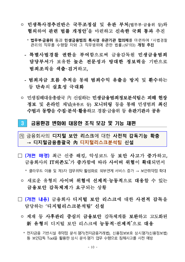 금융감독원 조직개편 실시 이미지 10