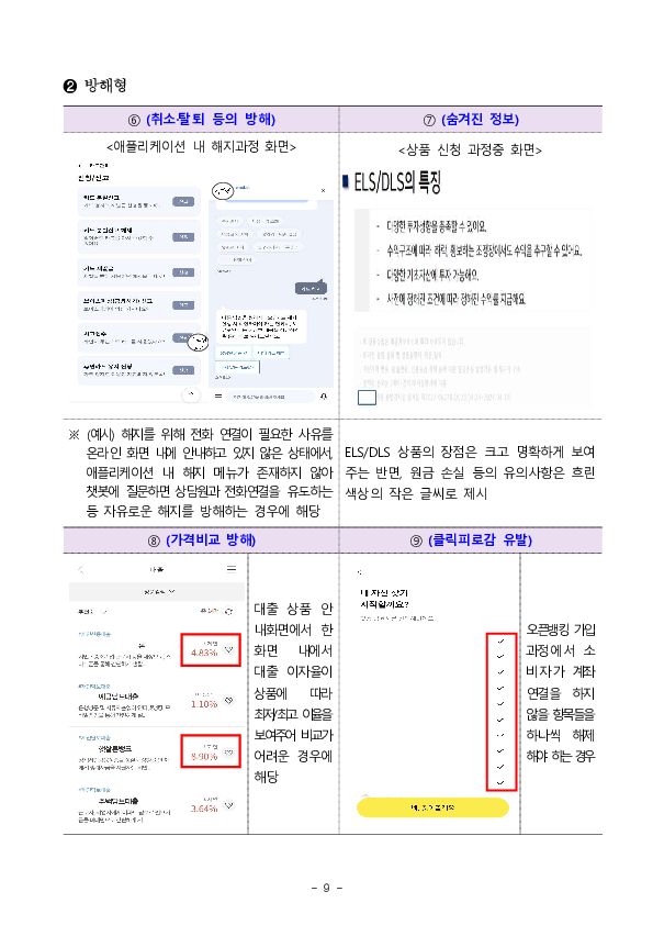 온라인 금융상품 판매 관련 다크패턴 가이드라인 마련 이미지 9