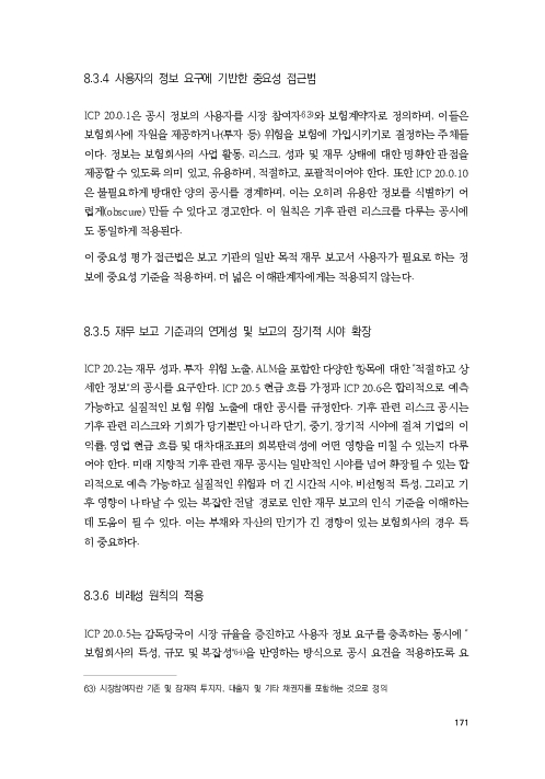 기후리스크 관리를 위한 건전성 감독체계 연구 이미지 179