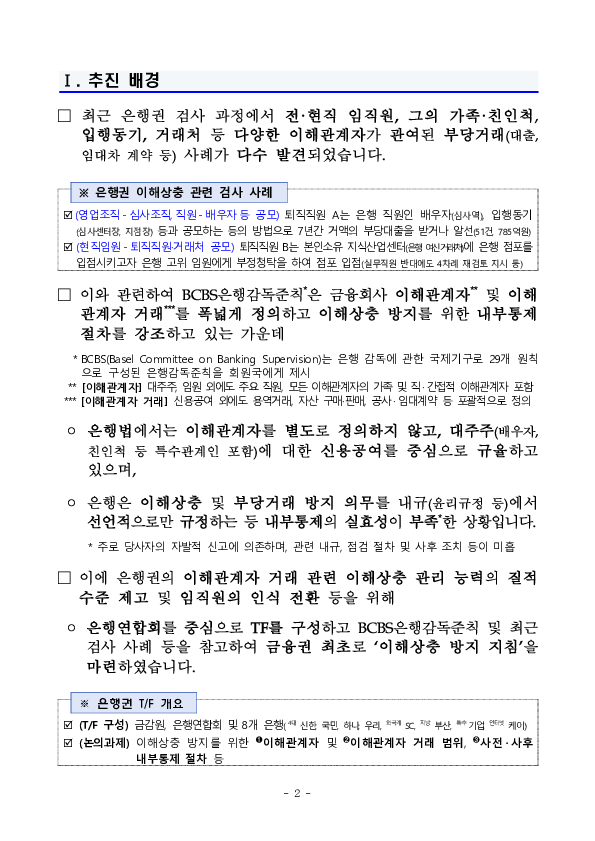 금감원, 은행권과 함께 「은행권 이해상충 방지 지침」 마련 PC 본문 이미지 2