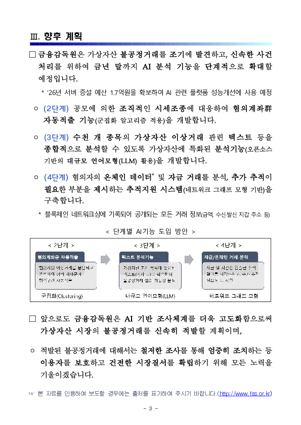 지능화되는 가상자산 불공정거래에 인공지능을 활용하여 적극 대처하겠습니다 이미지 3