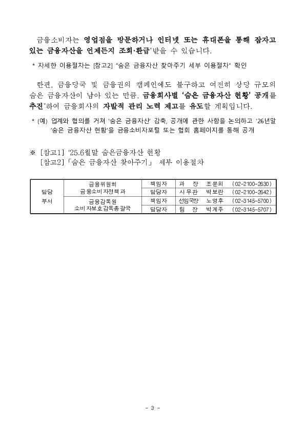 숨은 금융자산 “1.6조원”을 금융소비자에게 돌려드렸습니다. 이미지 3