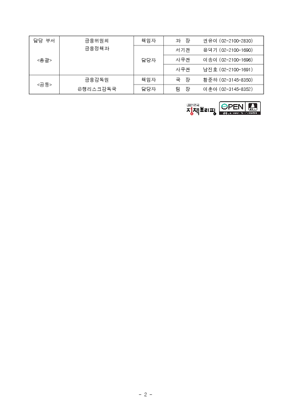 다주택자 대출 만기연장 관련 全 금융권 긴급 점검회의 개최 PC 본문 이미지 2