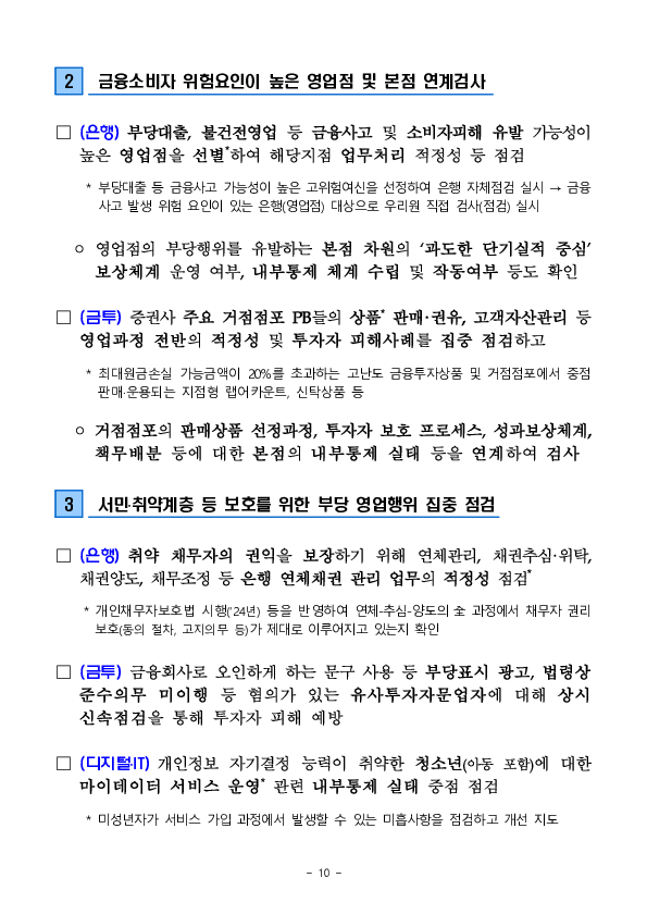 2026년도 금융감독원 검사업무 운영계획 이미지 10