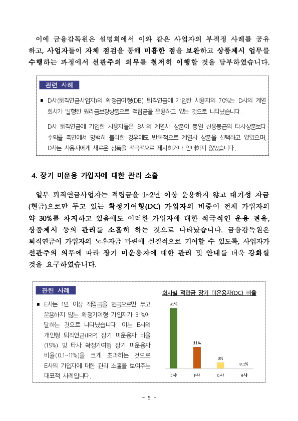금융감독원, 퇴직연금사업자 대상 준법감시 설명회 개최 이미지 5