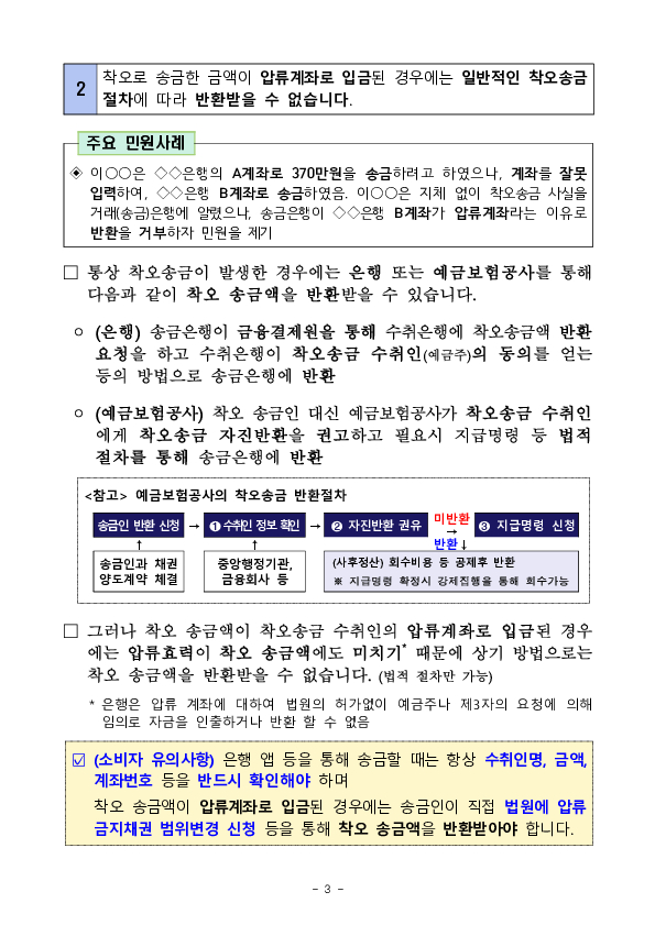 주요 민원사례로 알아보는 은행 이용시 소비자 유의사항 이미지 3
