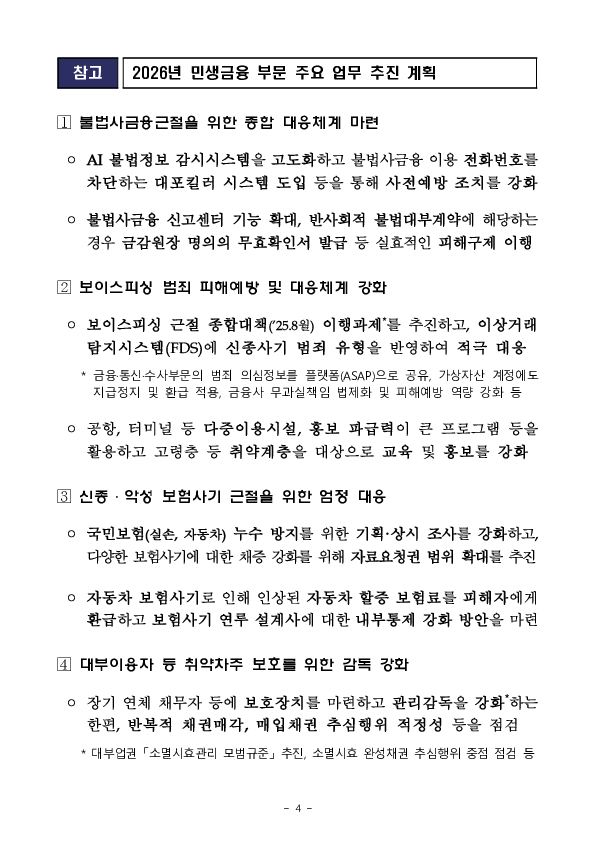 2026년 민생금융 부문 금융감독 업무설명회 개최 이미지 4