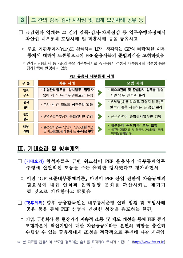 PEF 운용사의 자율규제 강화 및 윤리경영을 위한 표준내부통제 기준 마련 및 내부통제 워크샵 개최 이미지 5