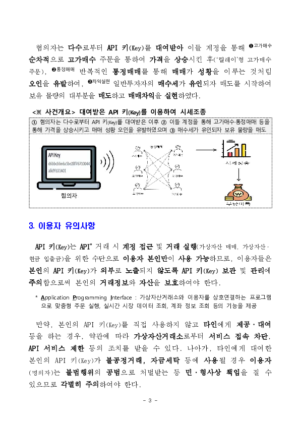 가상자산시장 시세조종 혐의자 수사기관 통보 이미지 3